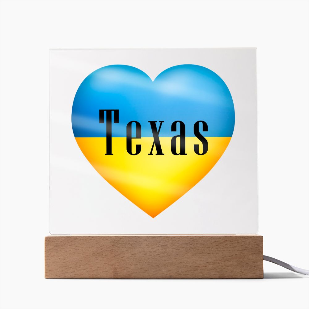 Ukrainian In Texas - Square Acrylic Plaque