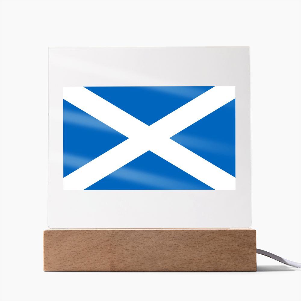 Scottish Flag - Square Acrylic Plaque