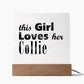 Collie - Square Acrylic Plaque