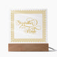 Stepfather of the Bride (Gold) - Square Acrylic Plaque