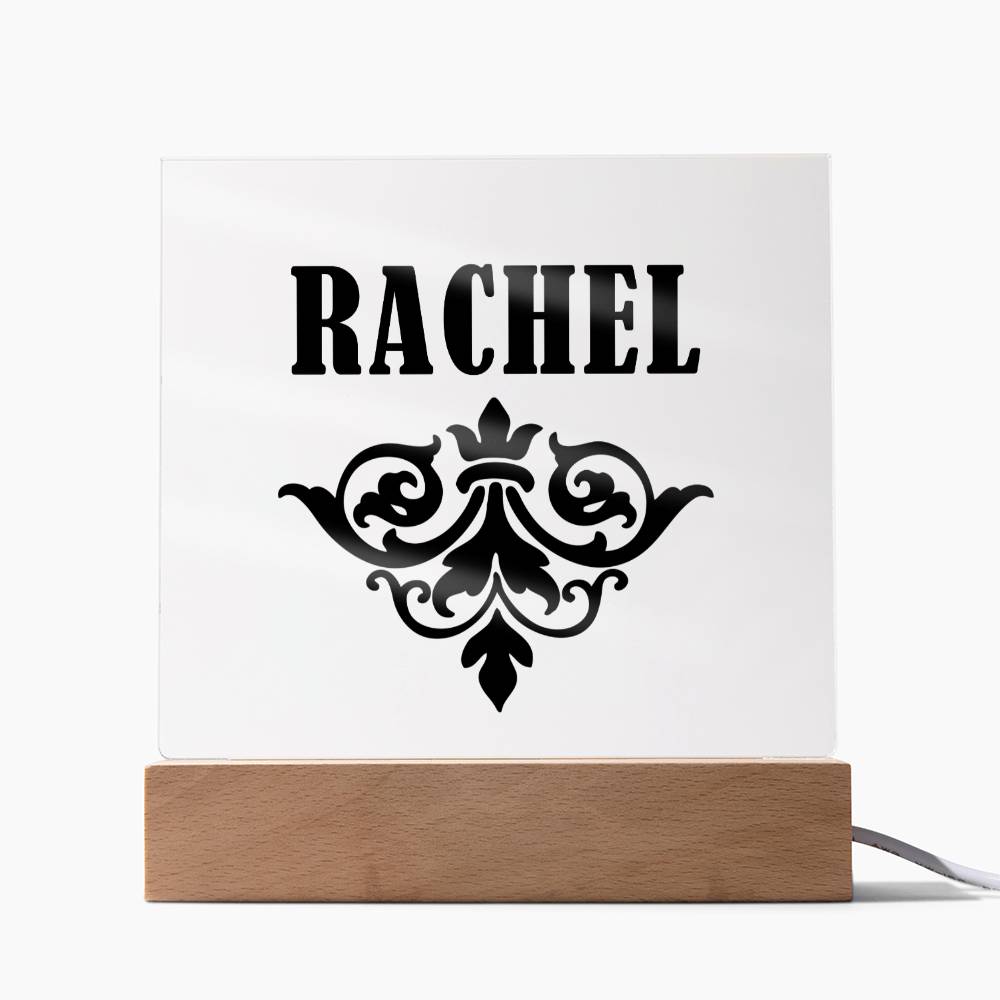 Rachel v01 - Square Acrylic Plaque