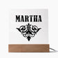 Martha v01 - Square Acrylic Plaque