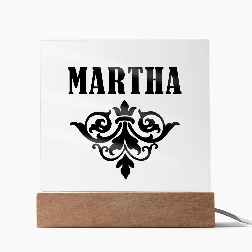 Martha v01 - Square Acrylic Plaque