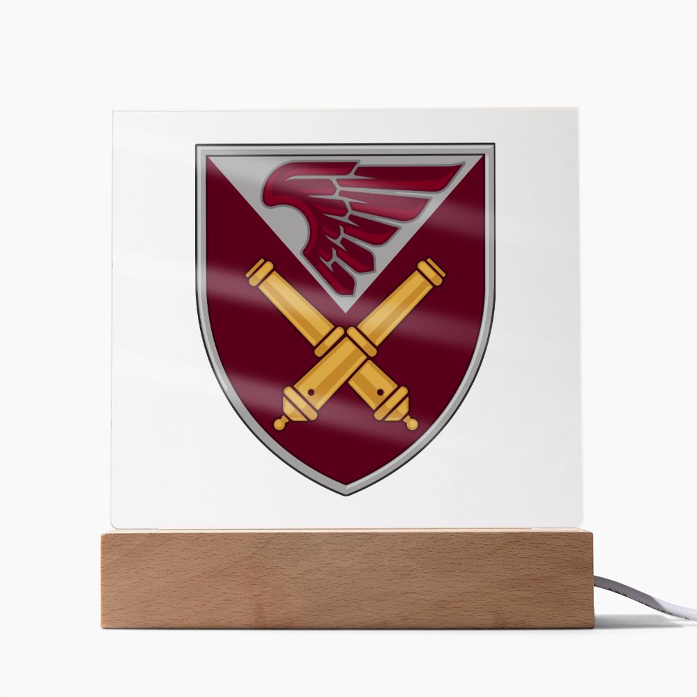 148th Self-Propelled Howitzer Battalion (Ukraine) - Square Acrylic Plaque