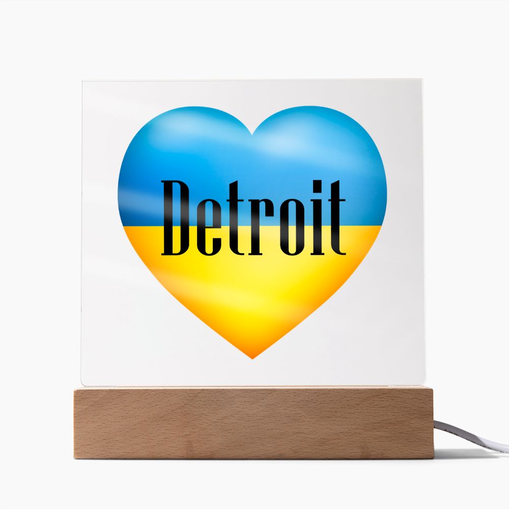 Ukrainian In Detroit - Square Acrylic Plaque