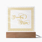 Grandpa of the Groom (Gold) - Square Acrylic Plaque