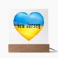 Ukrainian In New Jersey - Square Acrylic Plaque