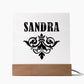 Sandra v01 - Square Acrylic Plaque