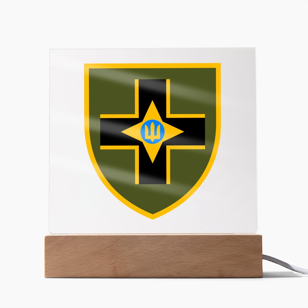 28th Mechanized Brigade (Ukraine) - Square Acrylic Plaque