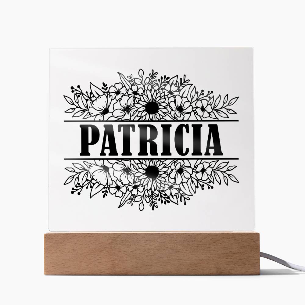 Patricia v2 - Square Acrylic Plaque