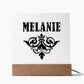 Melanie v01 - Square Acrylic Plaque