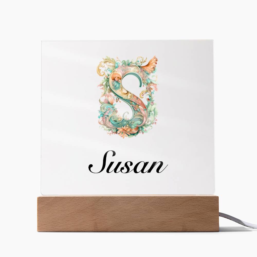 Susan 01 - Square Acrylic Plaque