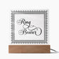 Ring Bearer (Black) - Square Acrylic Plaque