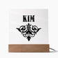Kim v01 - Square Acrylic Plaque