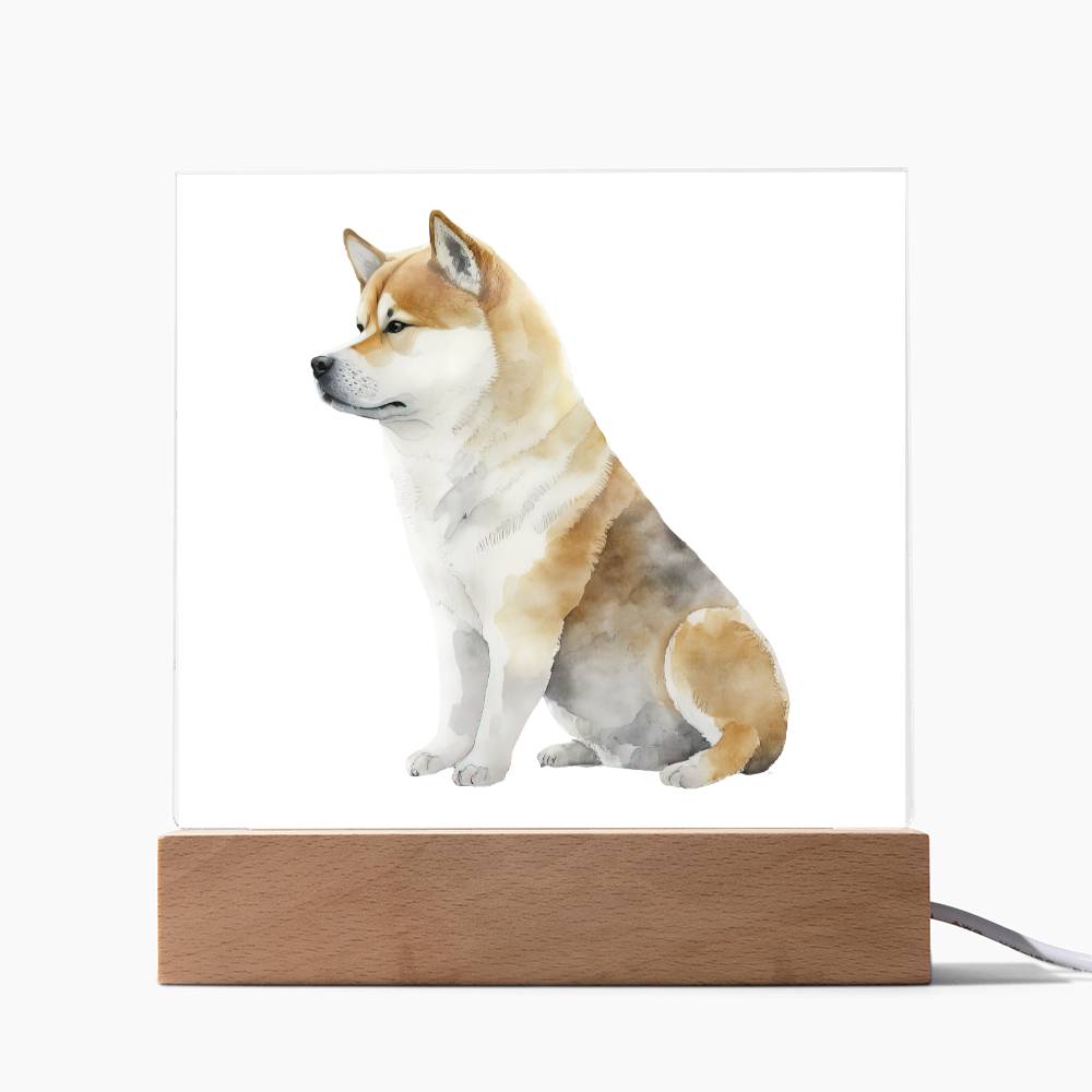 Dog Lover Collection (Watercolor) 02 - Square Acrylic Plaque