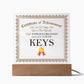 World's Greatest Collector Of Keys - Square Acrylic Plaque
