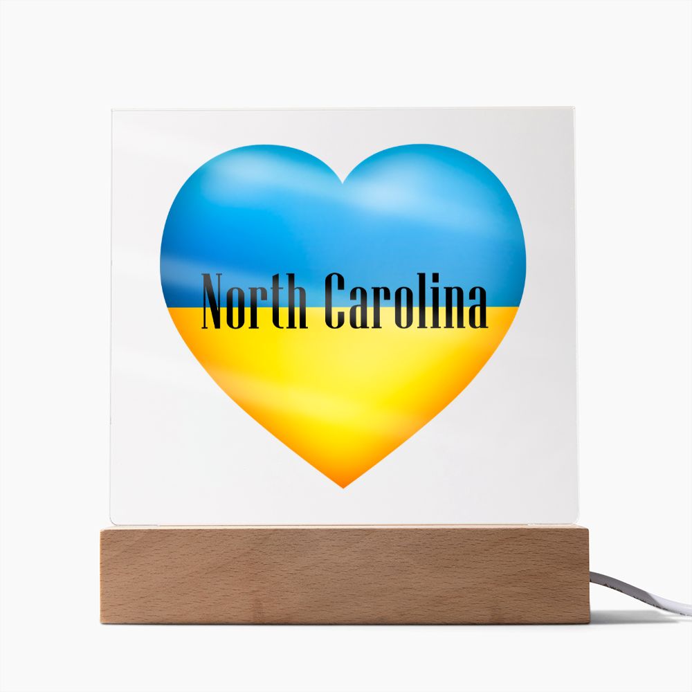 Ukrainian In North Carolina - Square Acrylic Plaque