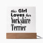 Yorkshire Terrier - Square Acrylic Plaque