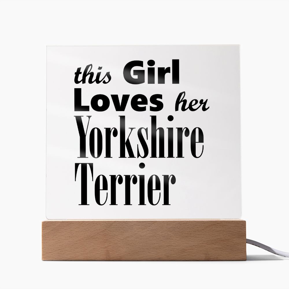 Yorkshire Terrier - Square Acrylic Plaque