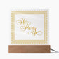Her Party (Gold) - Square Acrylic Plaque