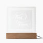 Aunt of the Groom (White) - Square Acrylic Plaque