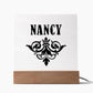 Nancy v01 - Square Acrylic Plaque