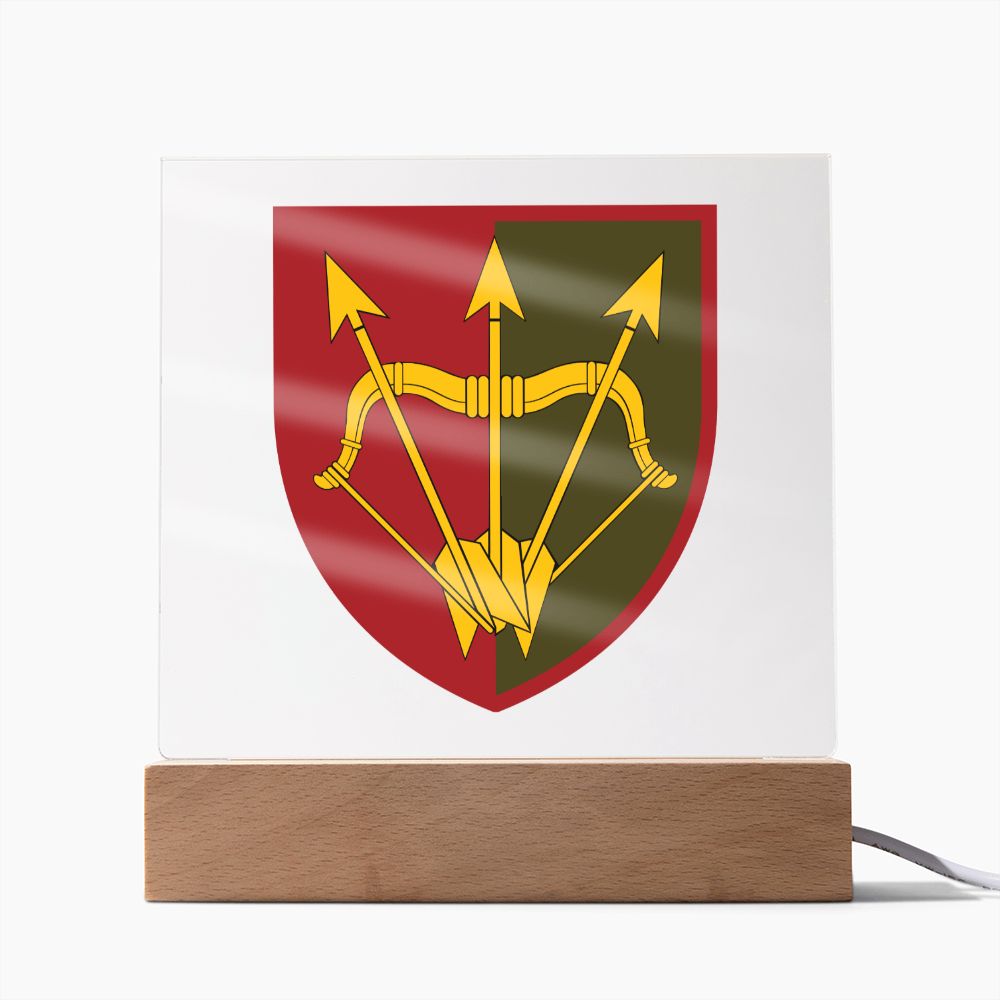 1129th Air Defence Missile Regiment (Ukraine) - Square Acrylic Plaque