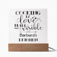Barbara's Kitchen - Cooking Is Love - Square Acrylic Plaque