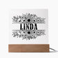 Linda v2 - Square Acrylic Plaque
