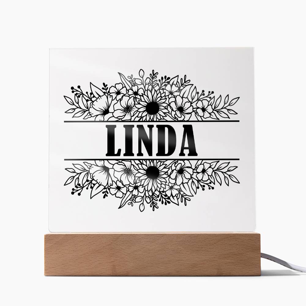 Linda v2 - Square Acrylic Plaque