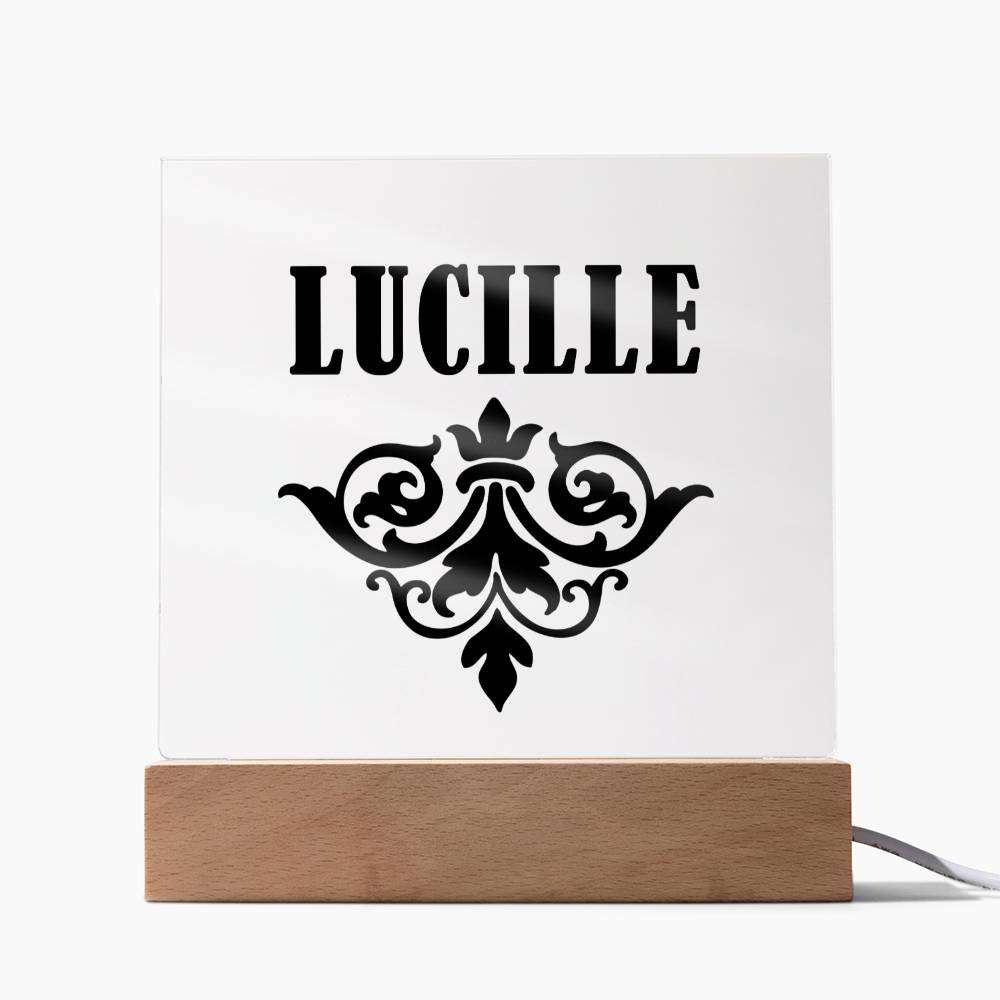 Lucille v01 - Square Acrylic Plaque