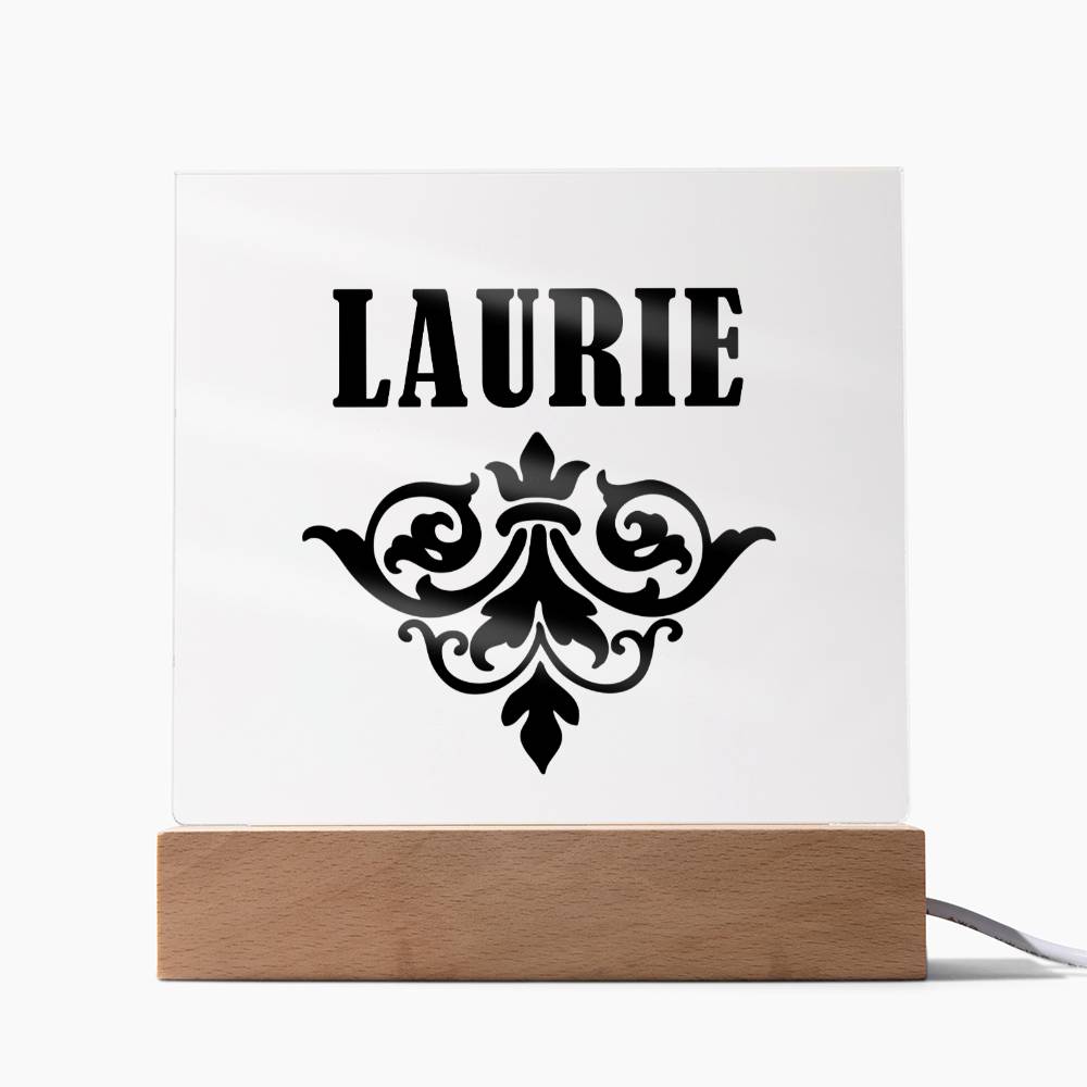 Laurie v01 - Square Acrylic Plaque