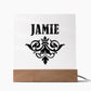 Jamie v01 - Square Acrylic Plaque