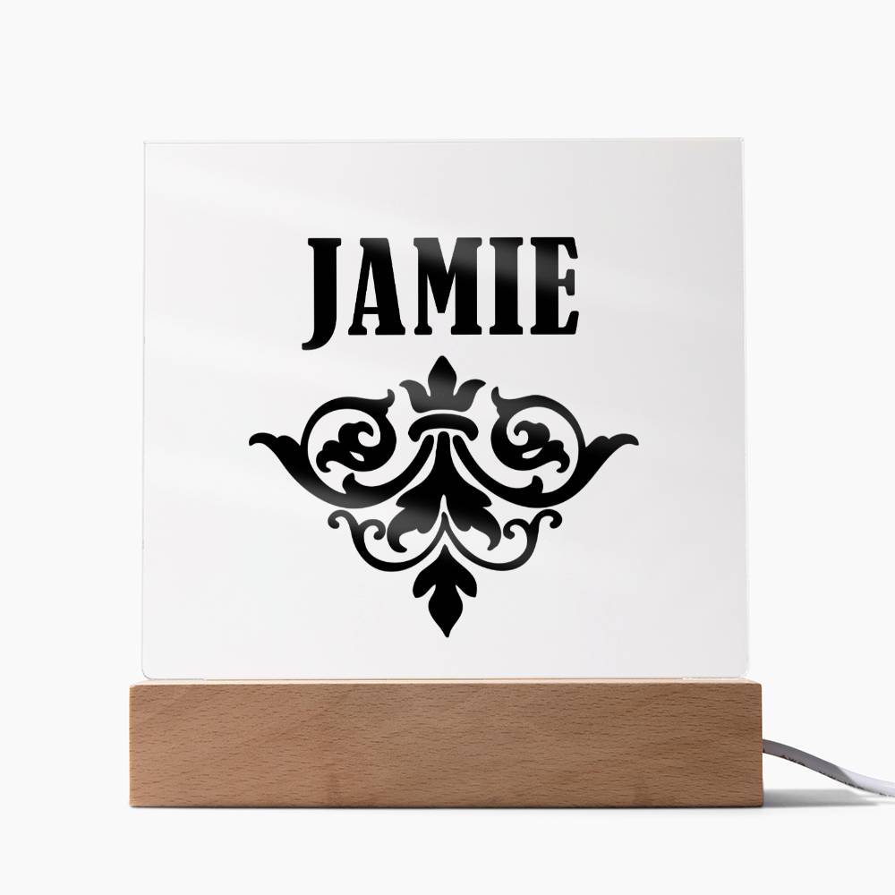 Jamie v01 - Square Acrylic Plaque