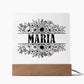 Maria v2 - Square Acrylic Plaque