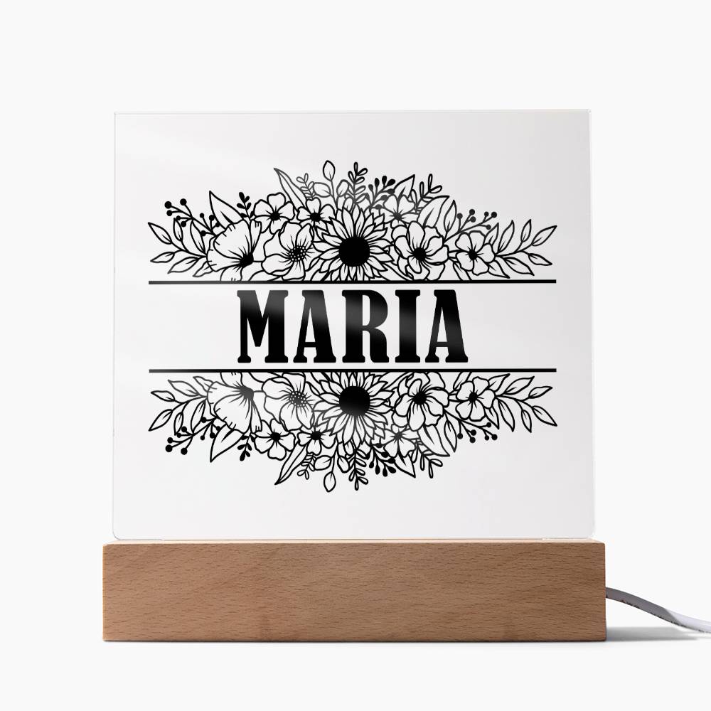 Maria v2 - Square Acrylic Plaque