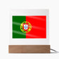 Portuguese Flag - Square Acrylic Plaque