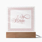 Bride (Rose) - Square Acrylic Plaque