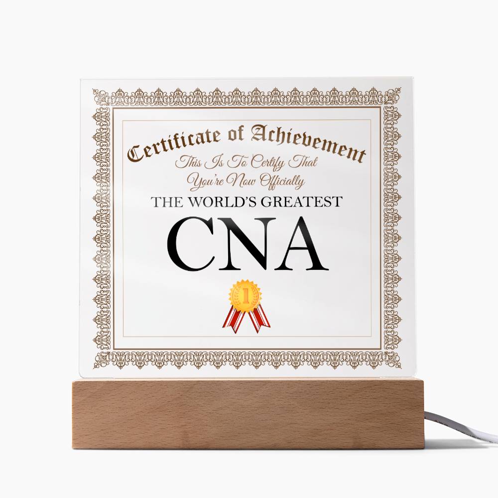 World's Greatest CNA - Square Acrylic Plaque