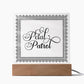 Petal Patrol (Black) - Square Acrylic Plaque