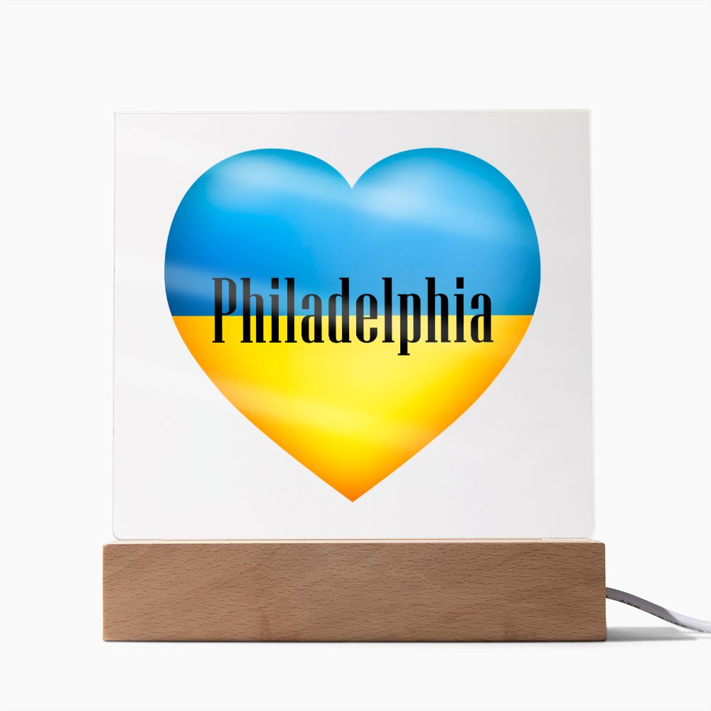 Ukrainian In Philadelphia - Square Acrylic Plaque
