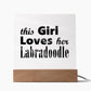 Labradoodle - Square Acrylic Plaque