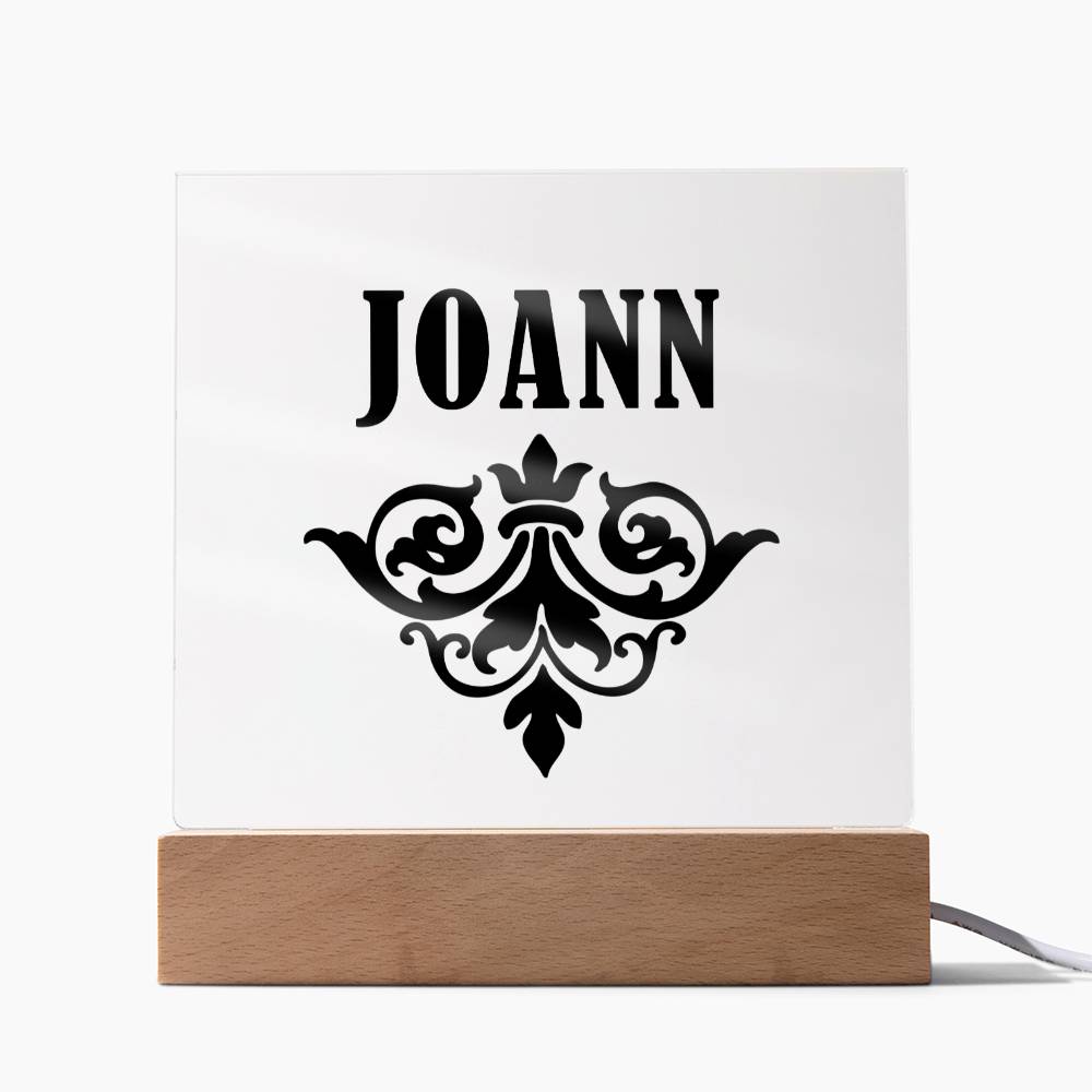 Joann v01 - Square Acrylic Plaque