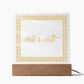 Bride & Bride (Gold) - Square Acrylic Plaque