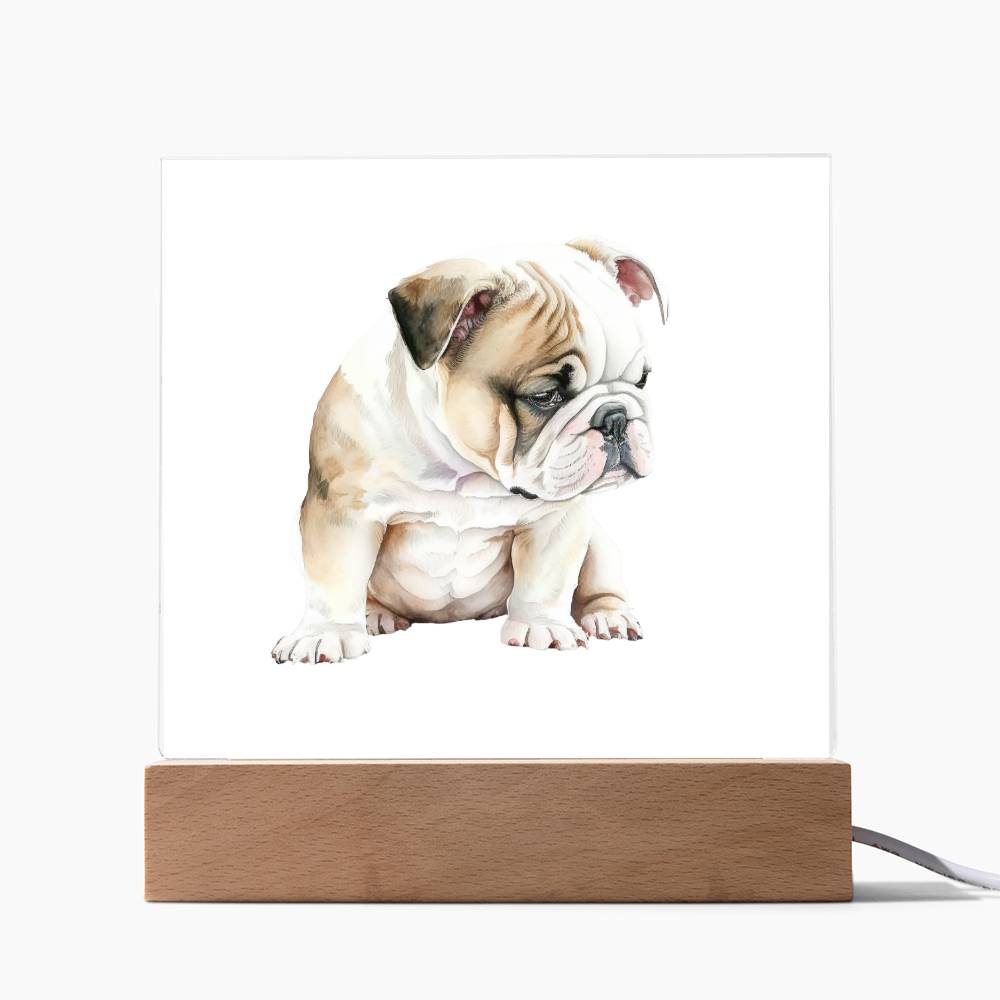 Dog Lover Collection (Watercolor) 03 - Square Acrylic Plaque
