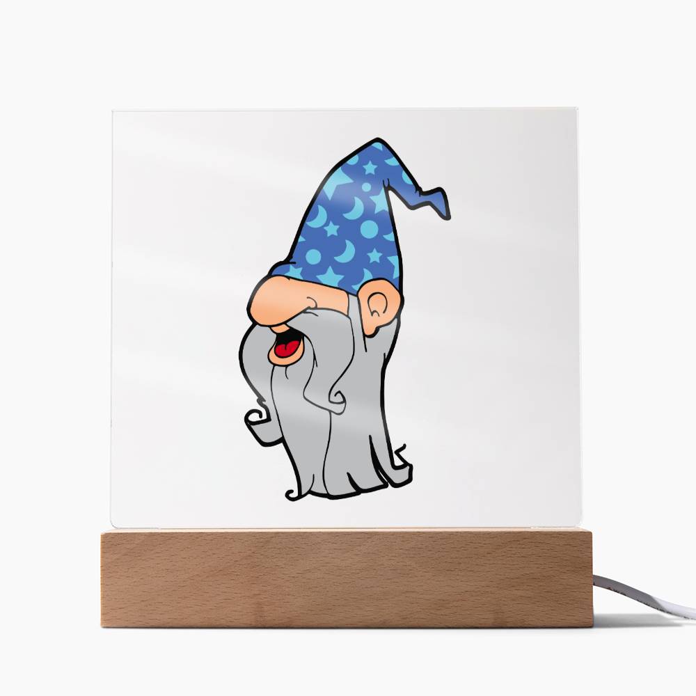Wizard 02 - LED Night Light Square Acrylic Plaque