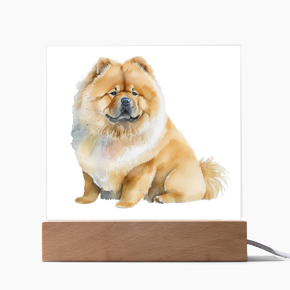 Dog Lover Collection (Watercolor) 06 - Square Acrylic Plaque