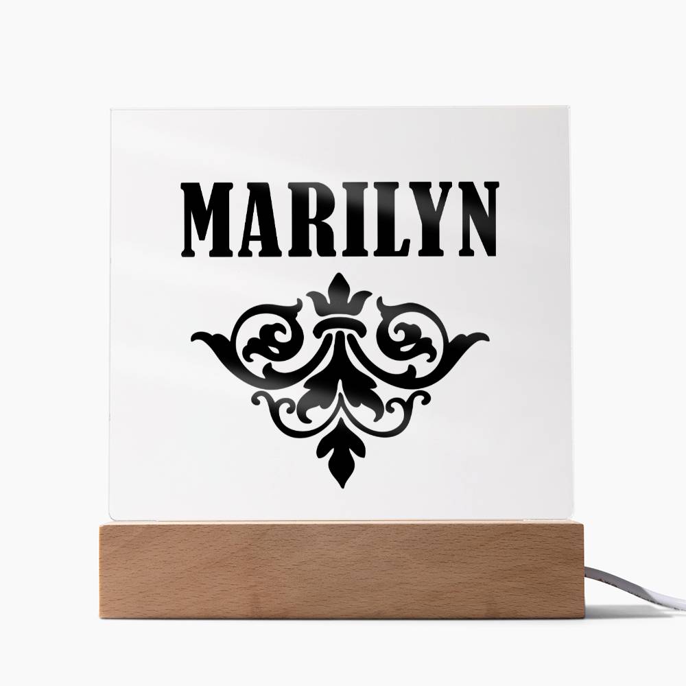 Marilyn v01 - Square Acrylic Plaque