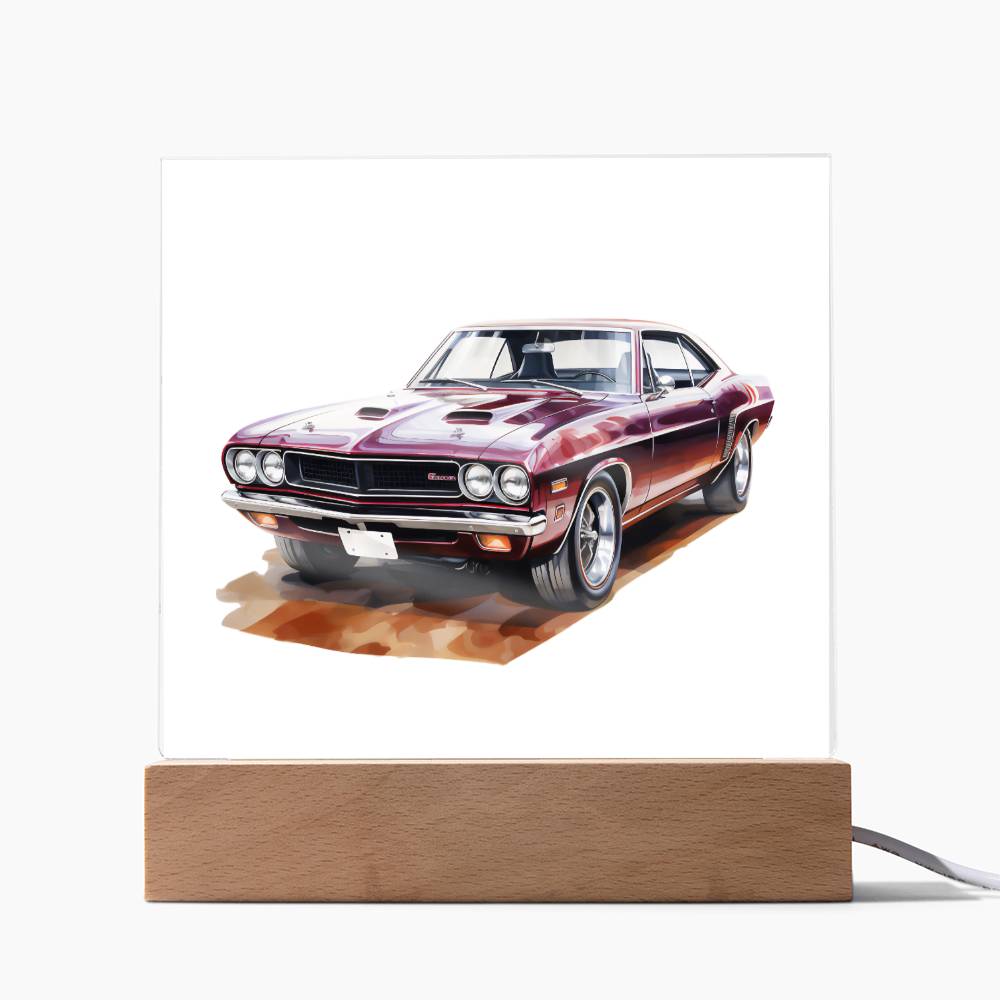 Muscle Car 10 - Square Acrylic Plaque