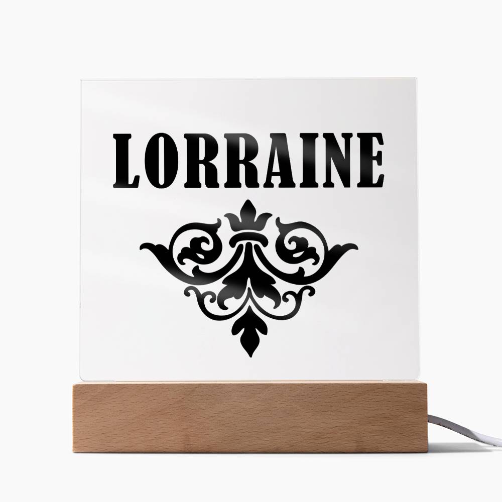 Lorraine v01 - Square Acrylic Plaque